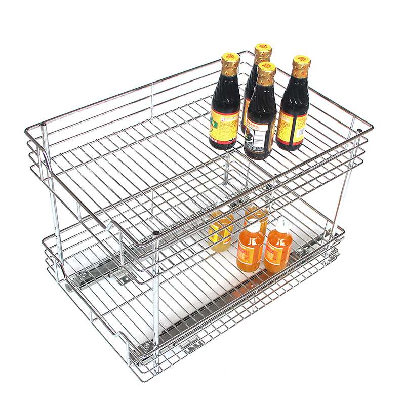 2-Tier Pull Out Cabinet Organizer