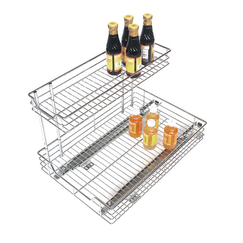 Kitchen 2-Tier Sliding Organizer