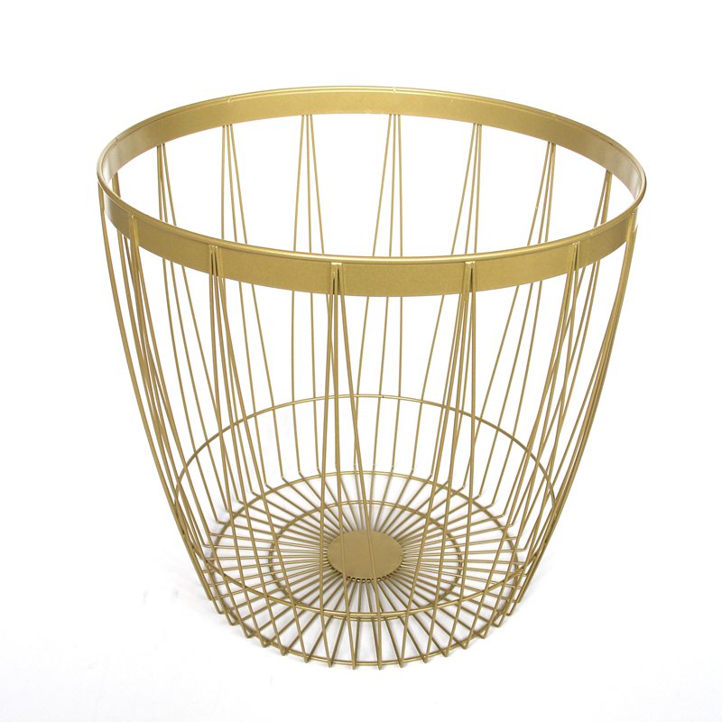 Round Stainless Steel Wire Laundry Basket