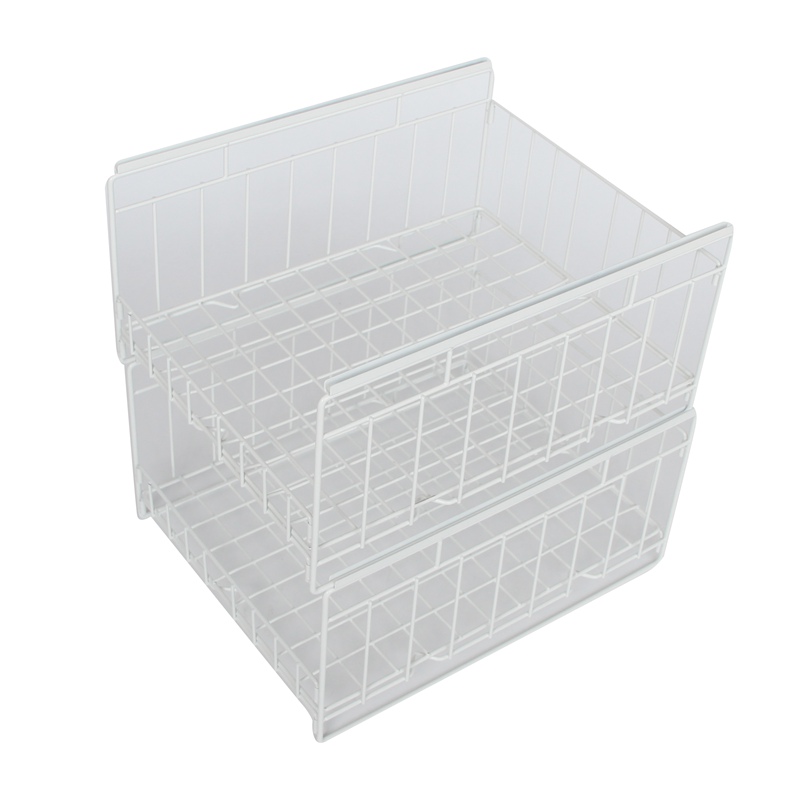 Double Layer Wire Storage Basket Set