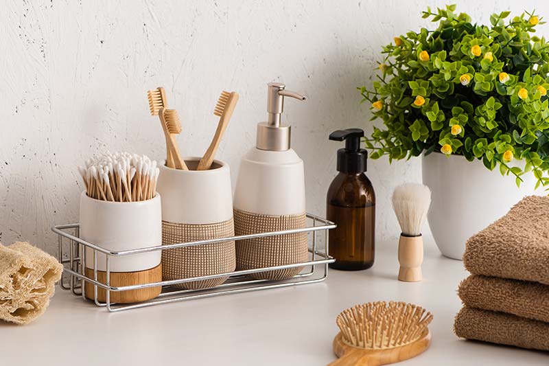 bathroom shower rack