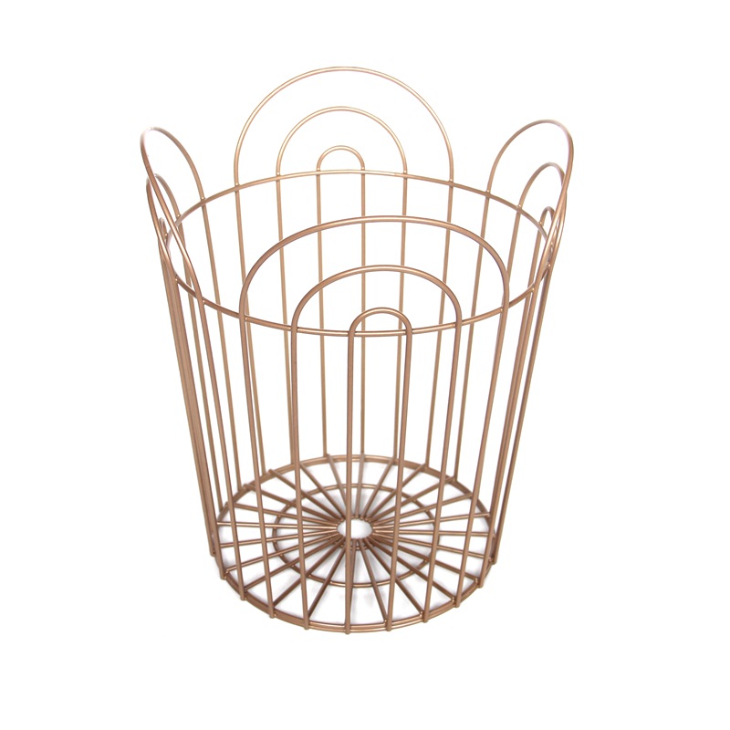 round metal wire stackable laundry baskets